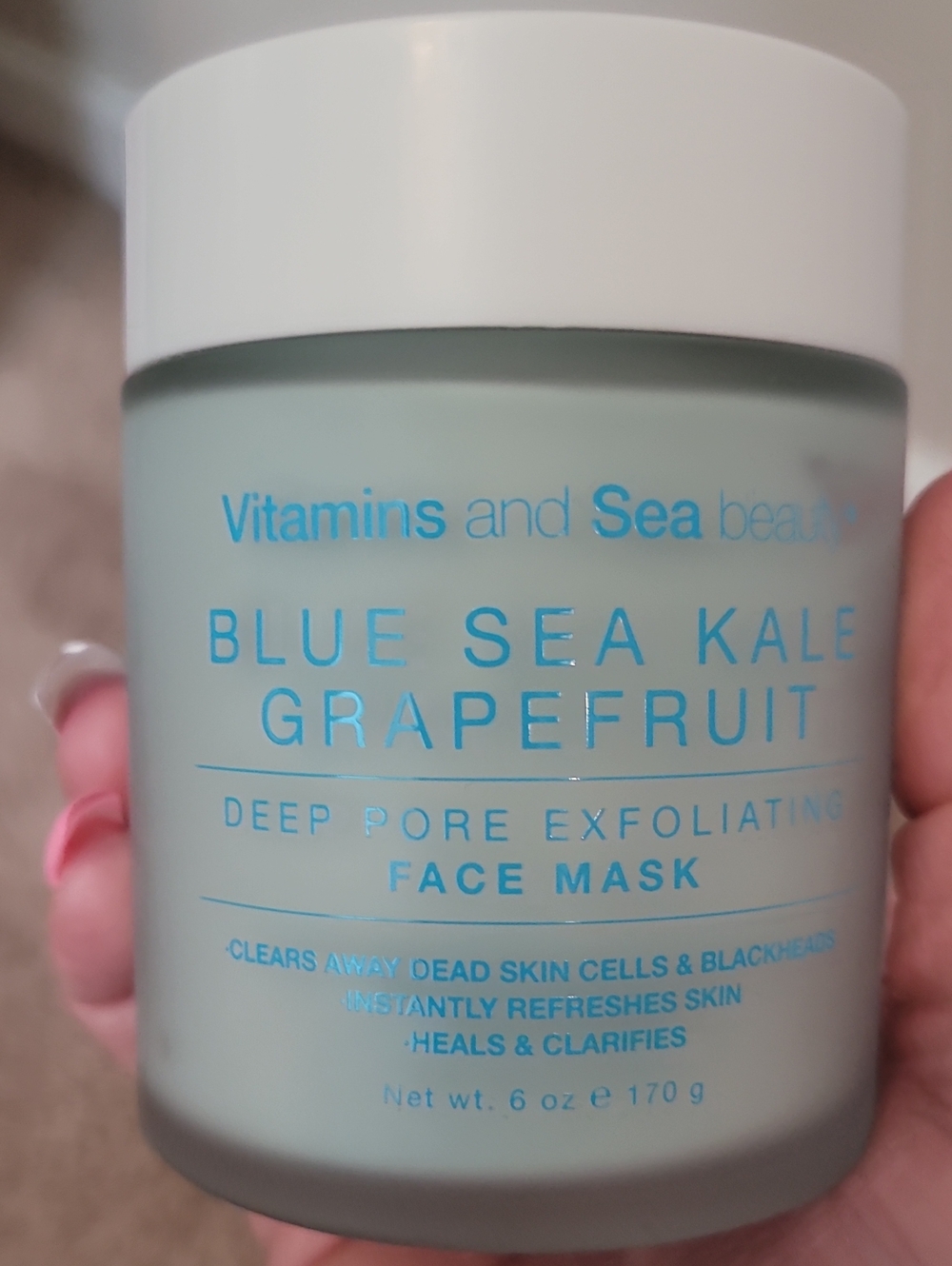 Blue Sea Kale Grapefruit Deep Pore Exfoliating Face Mask